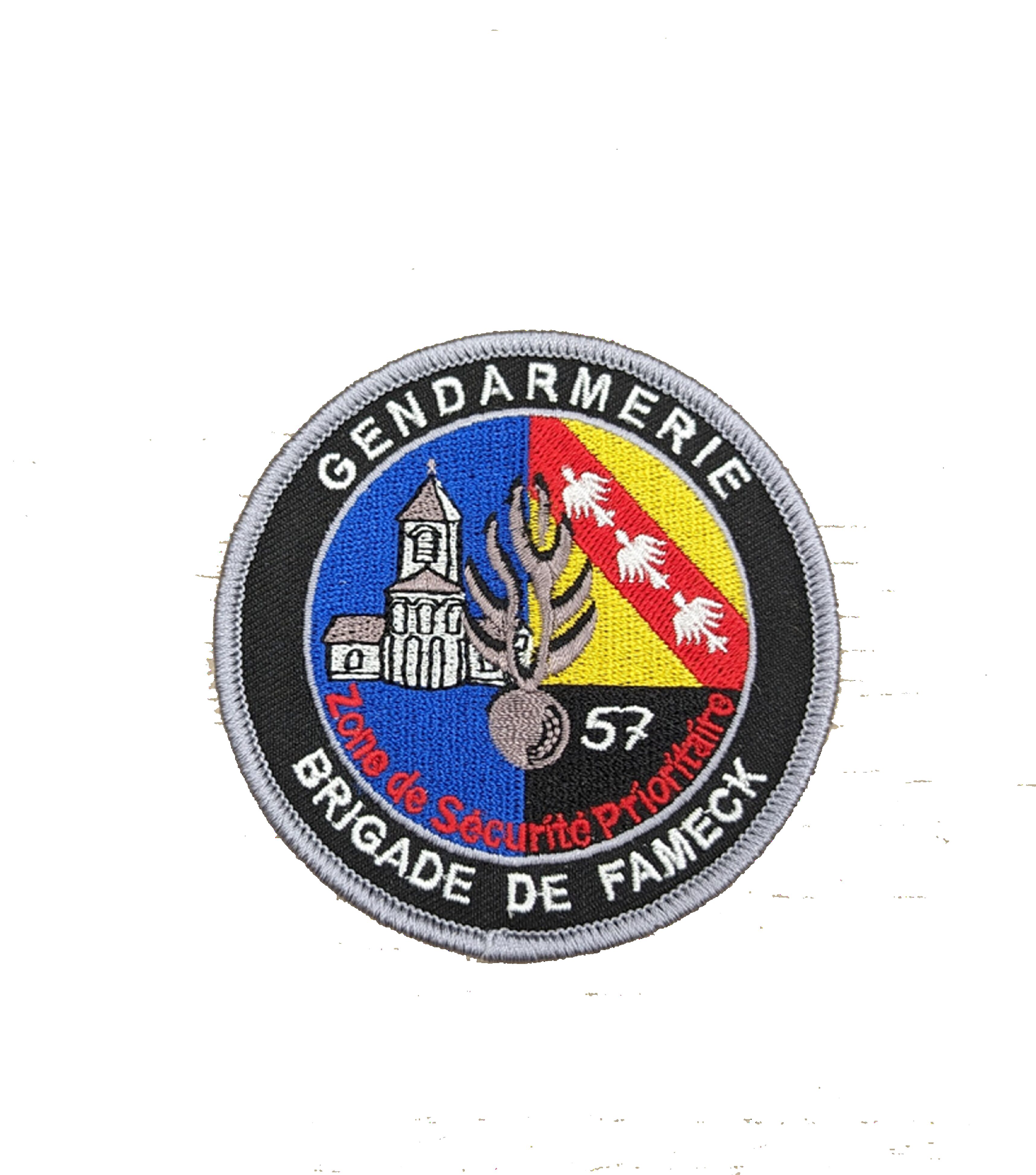 Normandie écusson brodé sur velcro région de Gendarmerie 